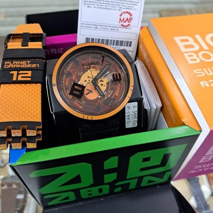 Jam Tangan SWATCH Original Big Bold SB01B127 OOPS Garansi MAP