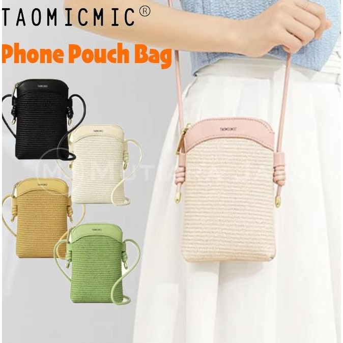 TAOMICMIC Tas Selempang Wanita Pouch Handphone Dompet HP Mini Phone Bag