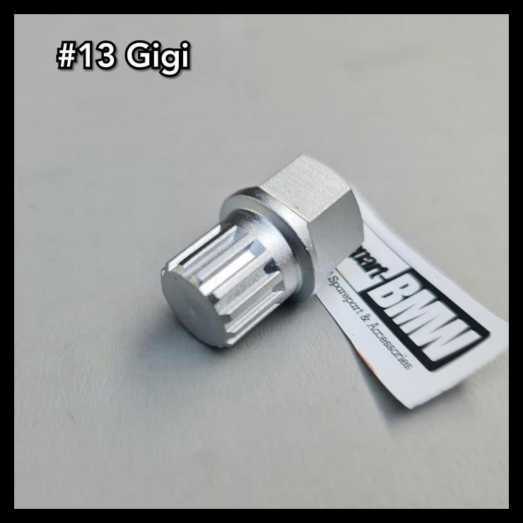 GRATIS ONGKIR ADAPTOR ADAPTER KUNCI BAUT RODA BAN #13 GIGI BMW VW AUDI ANTI THEFT 