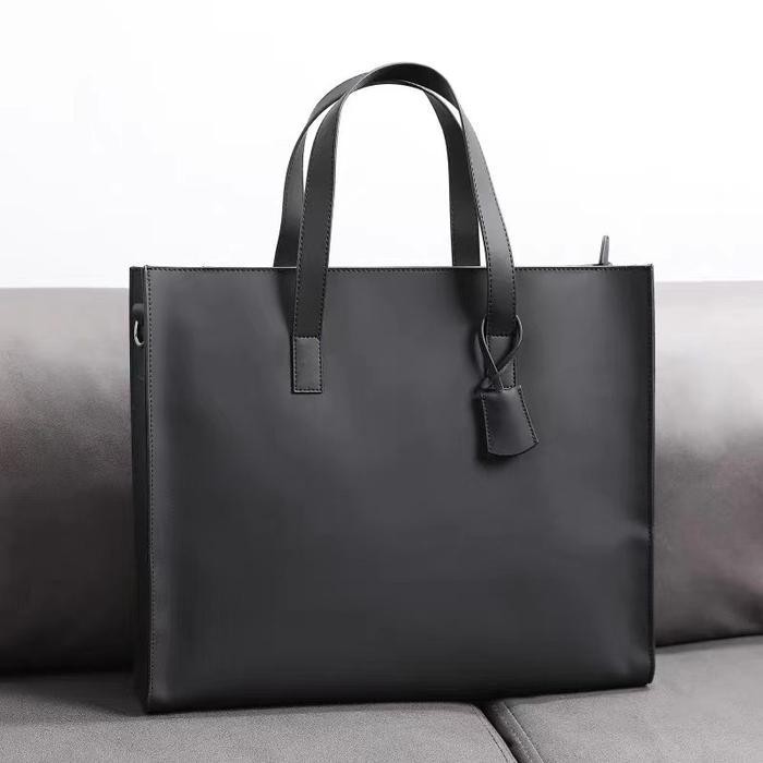 TS Leather Concept VOSCA HITAM Tote bag Tas Selempang Kulit Tas Kulit Pria Tas Kerja Pria VOSCA BLAC