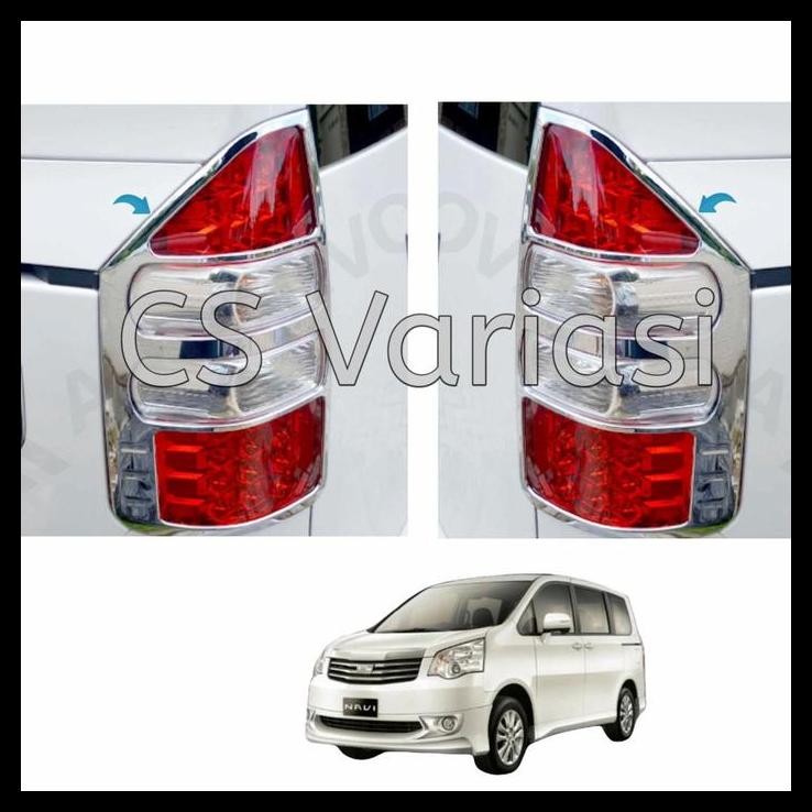 HOT DEAL GARNISH LAMPU BELAKANG TOYOTA NAV1 NAV 1 CHROME JSL