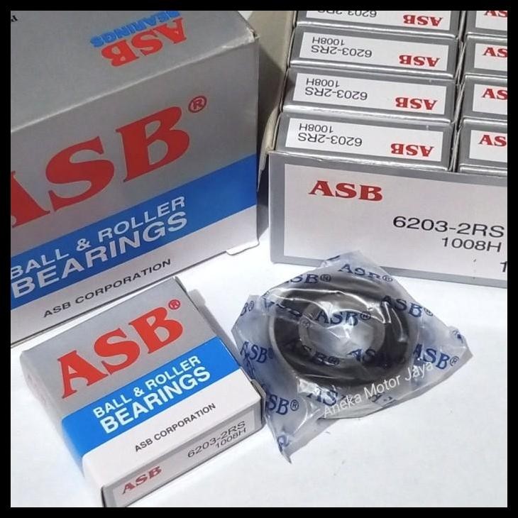 TERBARU BEARING 6203 2RS ASB - LAKER LAHER 6203 2RS MERK ASB 