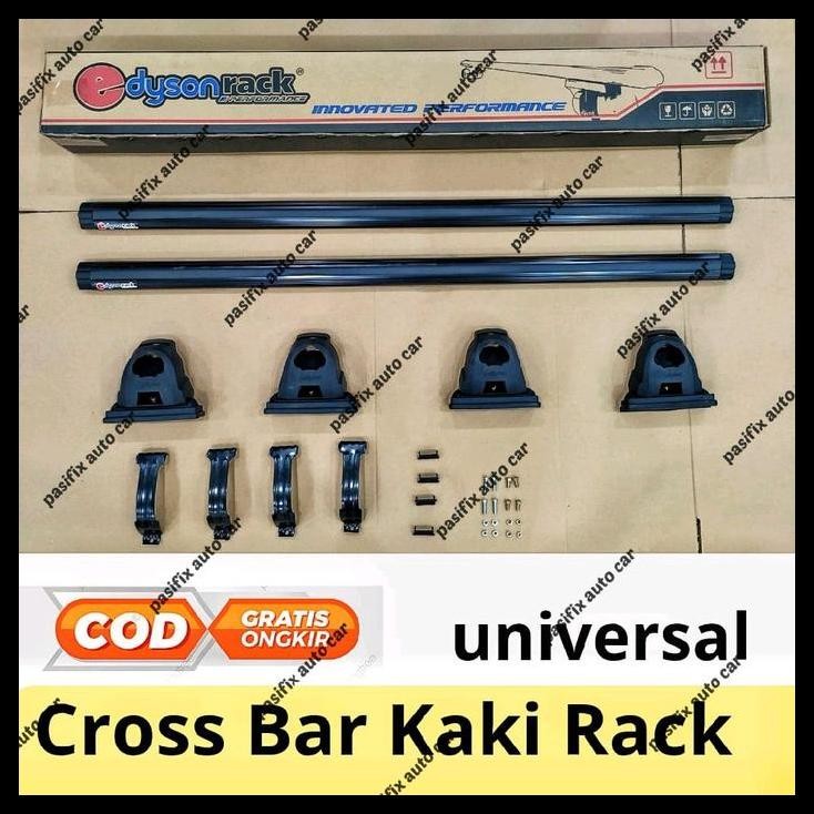 TERMURAH CROSS BAR KAKI RACK JEPIT BODY DAN JEPIT ROOF RAIL PREMIUN MOBIL UNIVERSAL DYSON RACK AVANZ