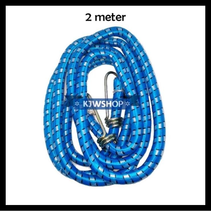 TERBARU TALI IKAT ELASTIS BAGASI JOK MOTOR DAN SEPEDA 2 METER MURAH TALI IKAT 2 MTR TALI IKAT MOTOR 