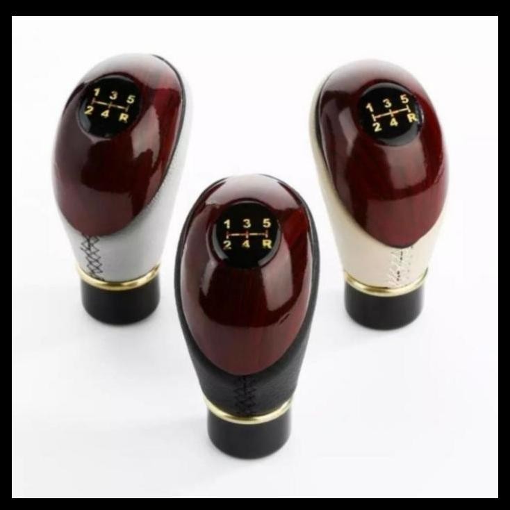 HOT DEAL GEAR KNOB ATUR GIGI PERSNELING MOTIF KAYU MOBIL BALENO HATCHBACK 