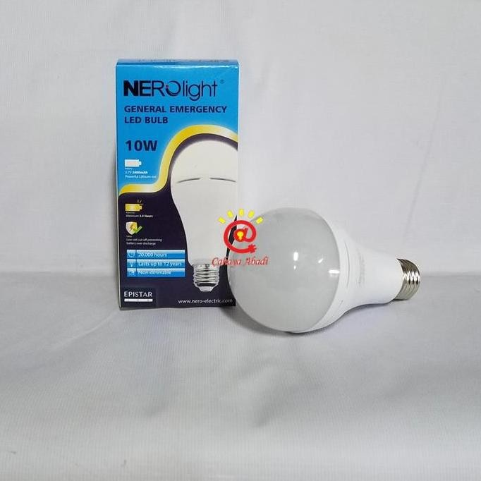 Nerolight Emergency Bulb Led 10W Kuning / Bolam Emergency Warm White
