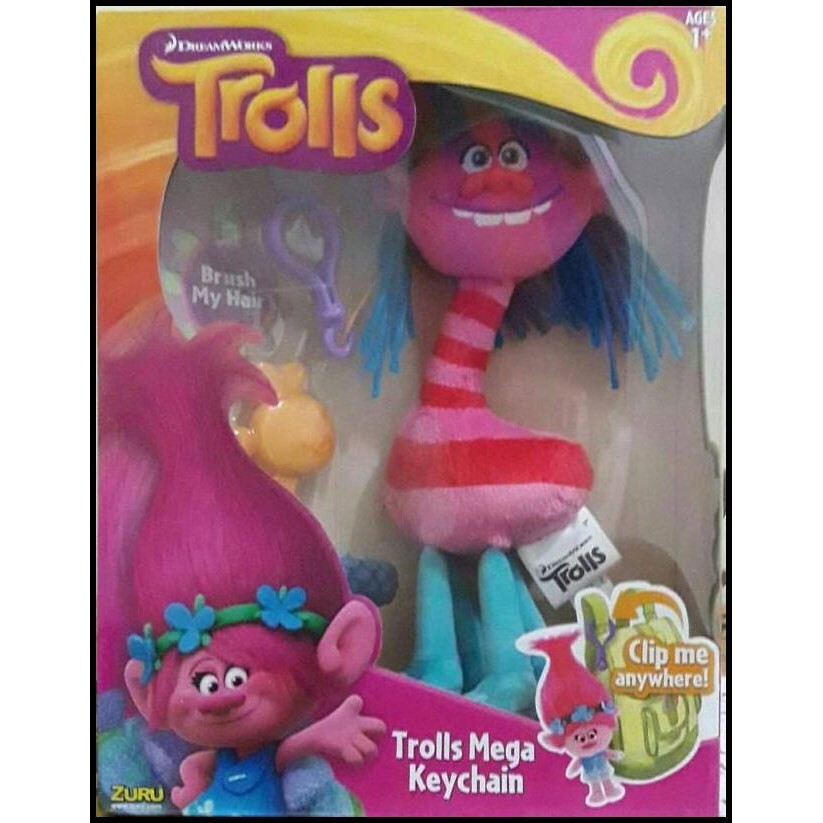 Trolls ORIginal Cooper Mega Key chain boneka