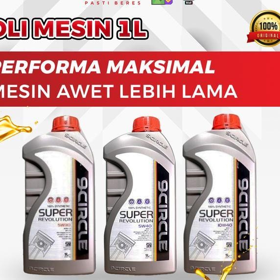 Oli Mesin Mobil Terbaik 9 Circle Synthetic Engine Oil Wert Plus 1L 5W30 5W40 10W40