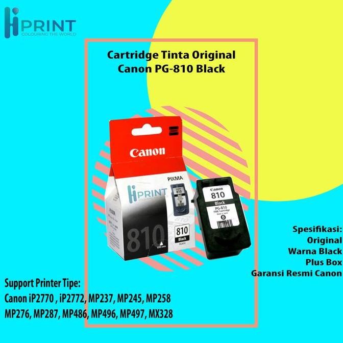 Cartridge Tinta Original Canon Pg810 Cl811 1Set Cartridge Printer New Stok
