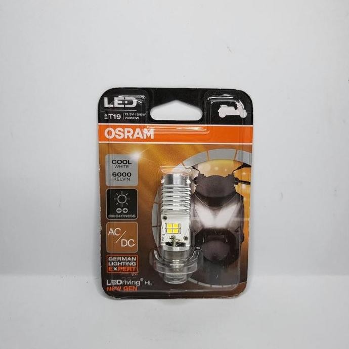 baru bohlam led osram ac dc h6 m5 t19 motor bebek matic blade putih terang