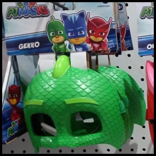 Kostum Topeng PJ Masks Original Hasbro Gekko PJ Mask hijau