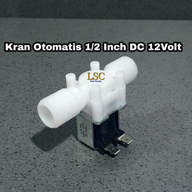 Tersedia Solenoid Valve DC 12V 1/2 Inch - Kran Otomatis Galon Air Masuk