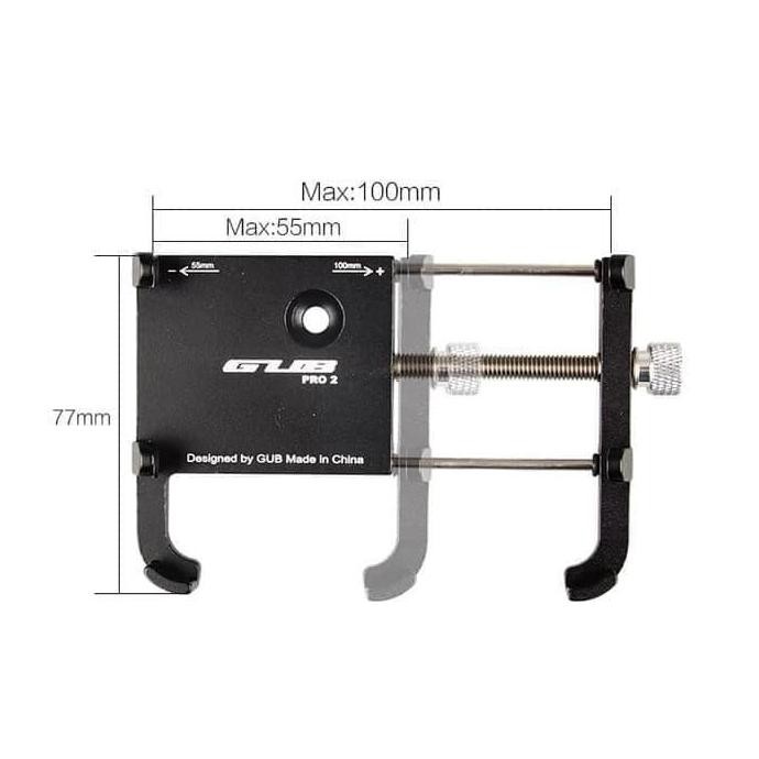 Holder Hp Aluminium Stang Fatbar Adv 150 Pcx Crf Scoopy Genio Dudukan Hp Motor Universal Original