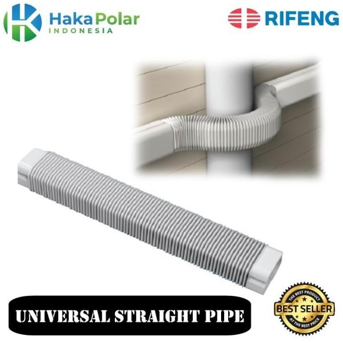 baru pipa ac fleksibel rifeng 50cm universal straight pipe ac mobil & rumah