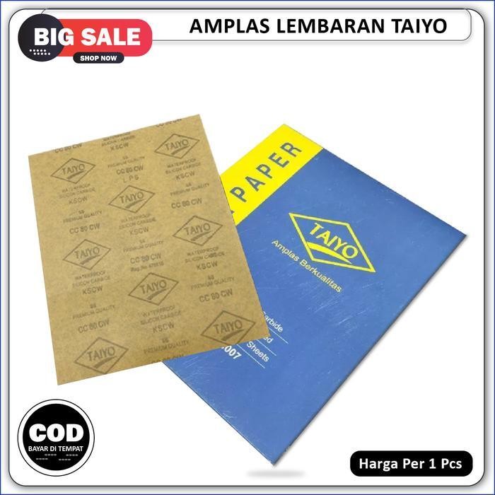 Amplas Duco Taiyo Per Pack 100 Lembar Sandpaper Waterproof Kertas Amplas Halus Amplas Kasar Berkuali