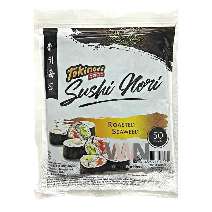 

Tokinori Sushi Nori Seaweed Rumput Laut 50 Sheets - Sushi Roasted Rumput Laut Halal Mui Kualitas Terbaik Harga Termurah