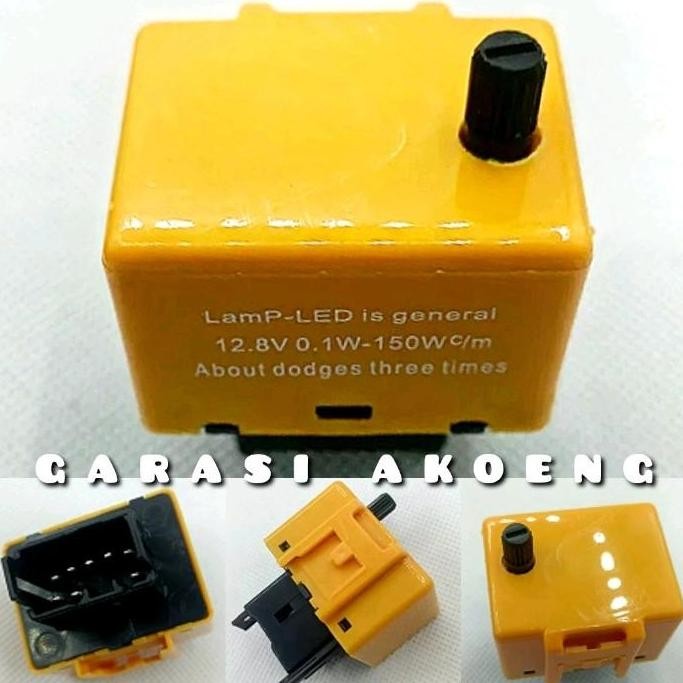 siap kirim flasher led adjustable kedip cepat lambat toyota ayla avanza innova fortuner jazz brio cr