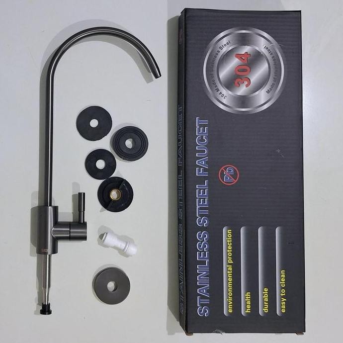 Tersedia Kran Angsa Air Minum SUS 304 | Faucet RO Stainless Mesin Reverse Osmosis