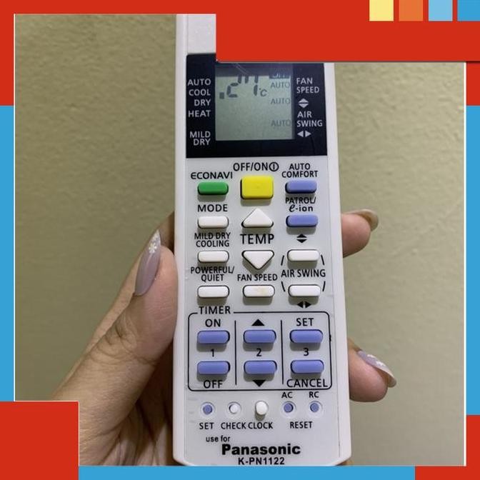 baru remote ac panasonic cs-pc9jkj garansi fungsi normal remote control