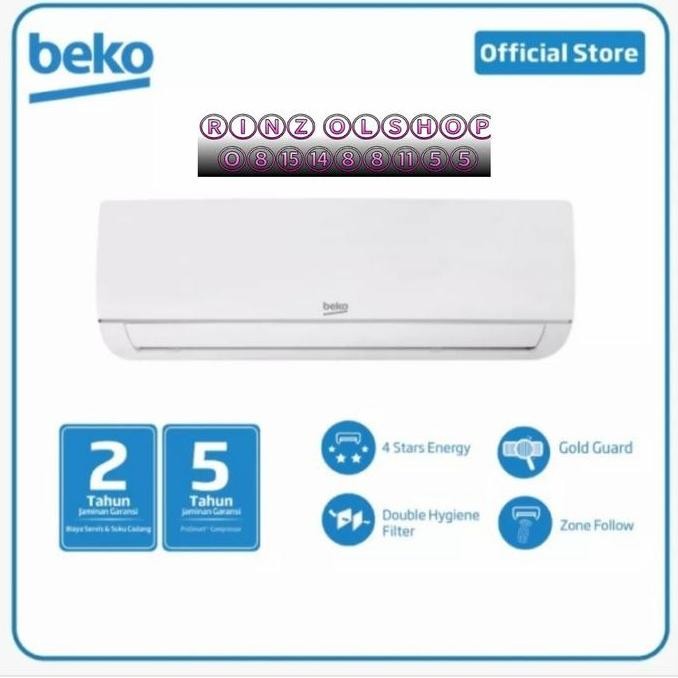 baru ac beko 1 pk bsfsa090 split standard hemat listrik