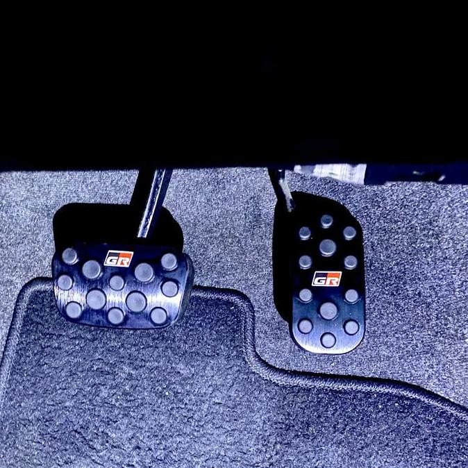 siap kirim pedal set gr sport fortuner aluminium anodize pnp - aksesoris interior mobil