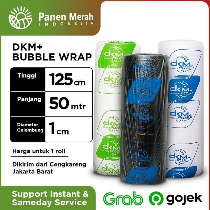 

PLASTIK BUBBLE WRAP 125CM X 50M BENING TEBAL PACKING DKM PLUS MURAH ASLI