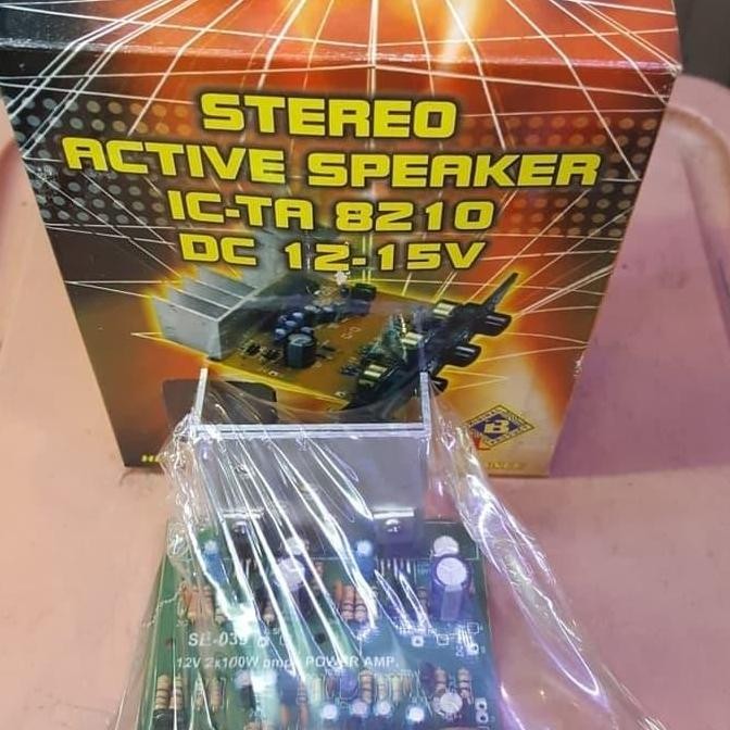 Kit Speker Aktif DC 12v - 15v IC-TA 8210 Stereo Power Amplifier HIGH QUALITY