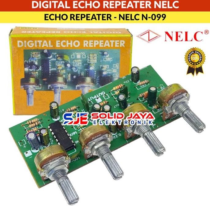 DIGITAL ECHO REPEATER NELC N-099 KARAOKE MIC MIK REPEAT ECHO 4 POTENSIO RANGKAIAN KIT ECHO DIGITAL P