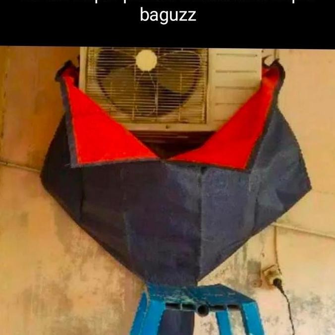 baru terpal cover cuci ac outdoor 1/2pk - 2pk pelindung unit ac