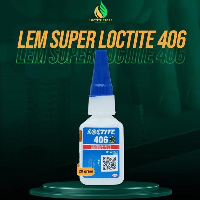LEM SUPER 406 20G LEM INSTAN KUAT UNTUK PLASTIK & KARET ELASTIS ASLI
