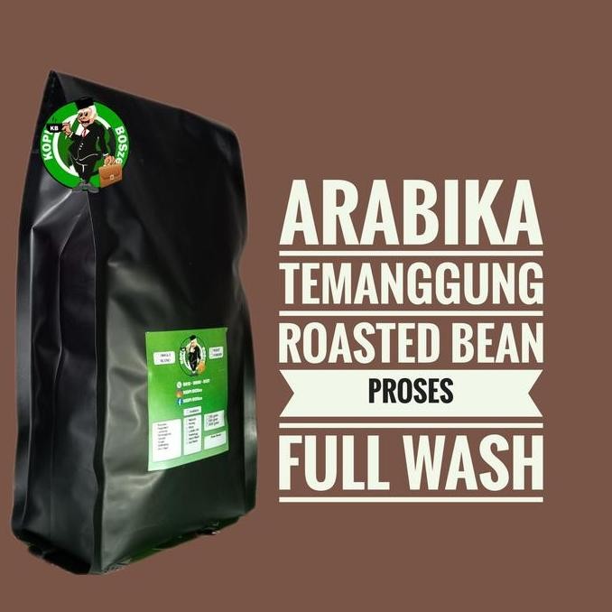 

READY BIJI KOPI ARABIKA TEMANGGUNG 1KG - BUBUK & BEAN GRADE 1 ROASTED PREMIUM