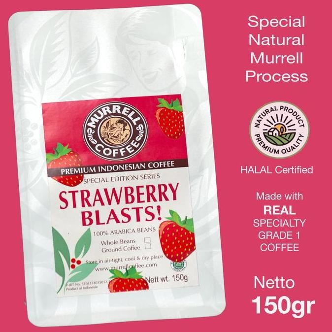 

READY KOPI ARABIKA STRAWBERRY BLAST SPECIALTY - MURRELL COFFEE BIJI BUBUK PREMIUM