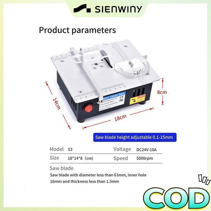 mini gergaji meja multifungsi desktop alat pemotong diy mesin potong kayu pvc berkualitas