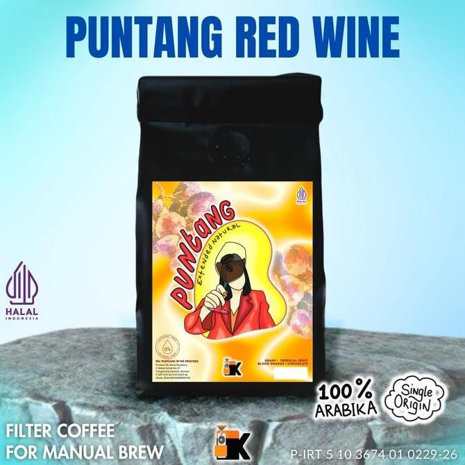 

READY KOPI ARABIKA PUNTANG RED WINE 1KG - BIJI KOPI PREMIUM ROASTED BEANS