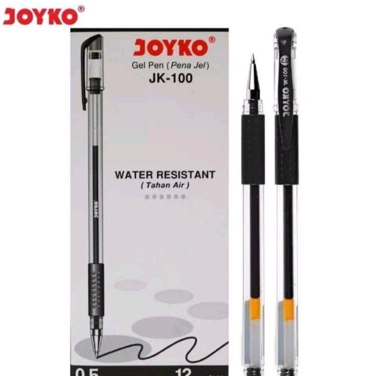 

Pulpen Joyko Jk 100 0.5 Mm Water Resistance Tahan Air 1 Lusin12Pcs