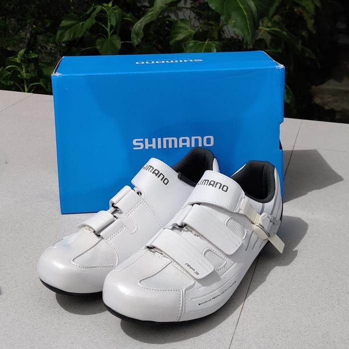 Sepatu Sepeda Cleat Roadbike Shimano RP3 White