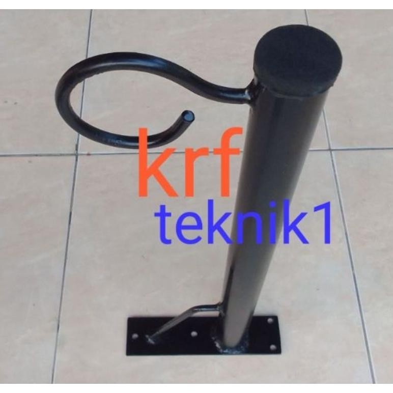 Bracket gantungan sangkar burung besar panjang 70cm gantung pot bunga lampu hias tiang sangkar burun