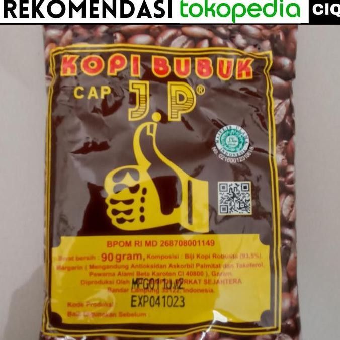 

READY KOPI BUBUK ROBUSTA LAMPUNG 250G - CAP JEMPOL JP BOLA DUNIA KHAS KLANGENAN