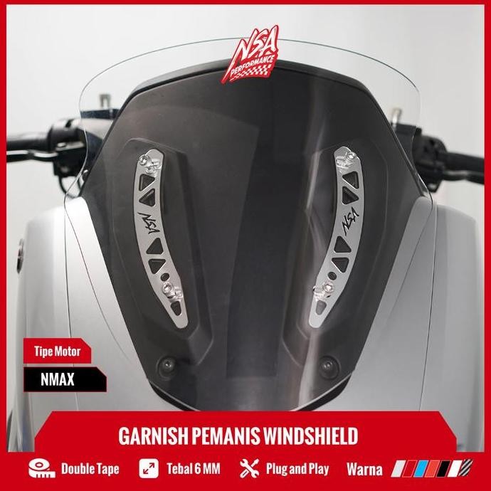 nsa bracket garnish windshield nmax aksesoris motor yamaha nmax touring terlaris