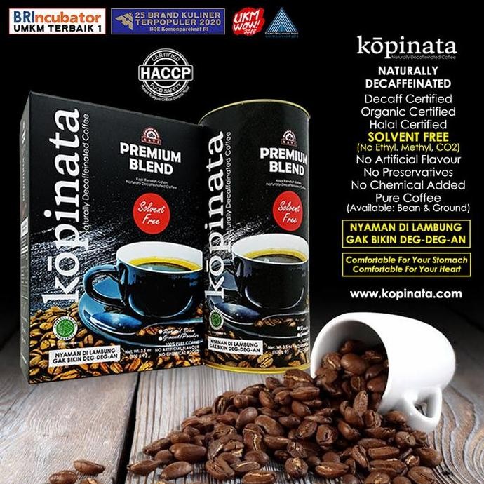 

READY KOPI DECAF PREMIUM RENDAH KAFEIN - ARABIKA BLEND BEBAS KAFEIN 200GR