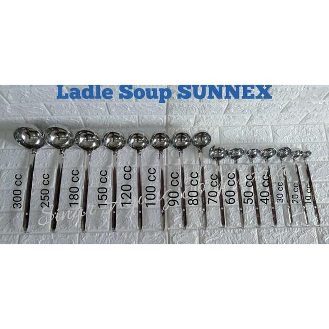Diskon Sendok Sop Soup Ladle Stainless Sunnex Berkualitas
