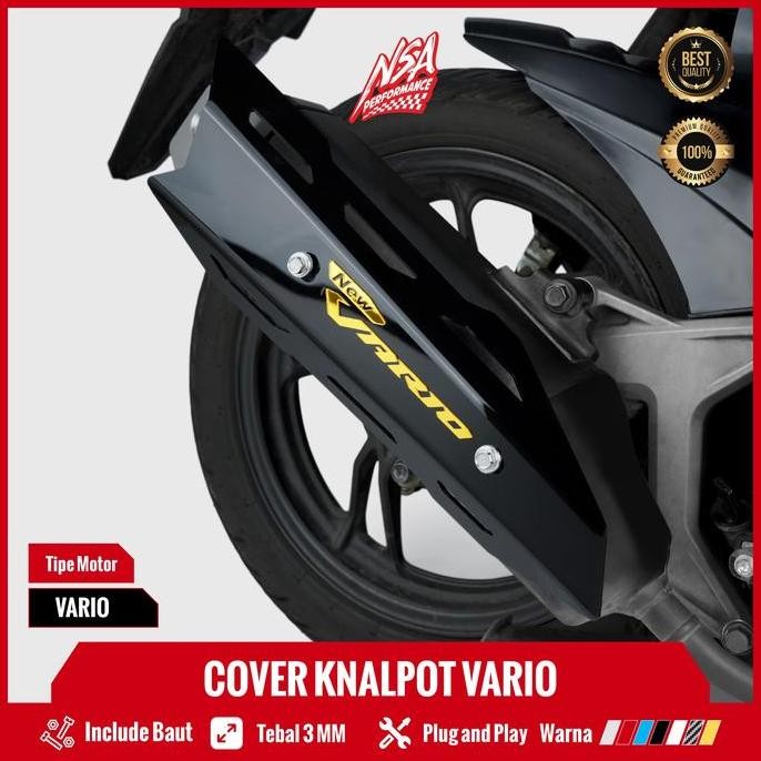 cover knalpot vario 125 150 cbs iss nsa muffler pelindung tutup knalpot variasi terlaris