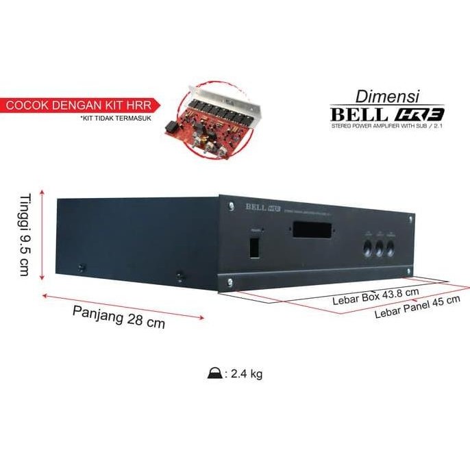 Box HR3 Bell untuk Kit HRR3 2.1 Audio Amplifier Kit Electronic DIY BEST QUALITY