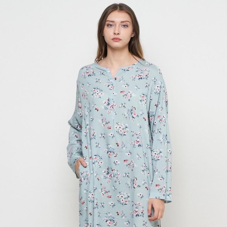 Daster Lengan 3/4 Busui Kantong Saku Sematakaki By Gram Fashion