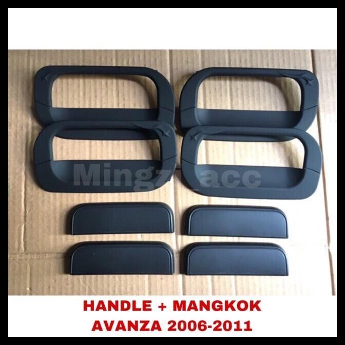 DISKON AVANZA / XENIA 2008-2010 HANDLE MANGKOK COVER PINTU HITAM BLACKDOP 