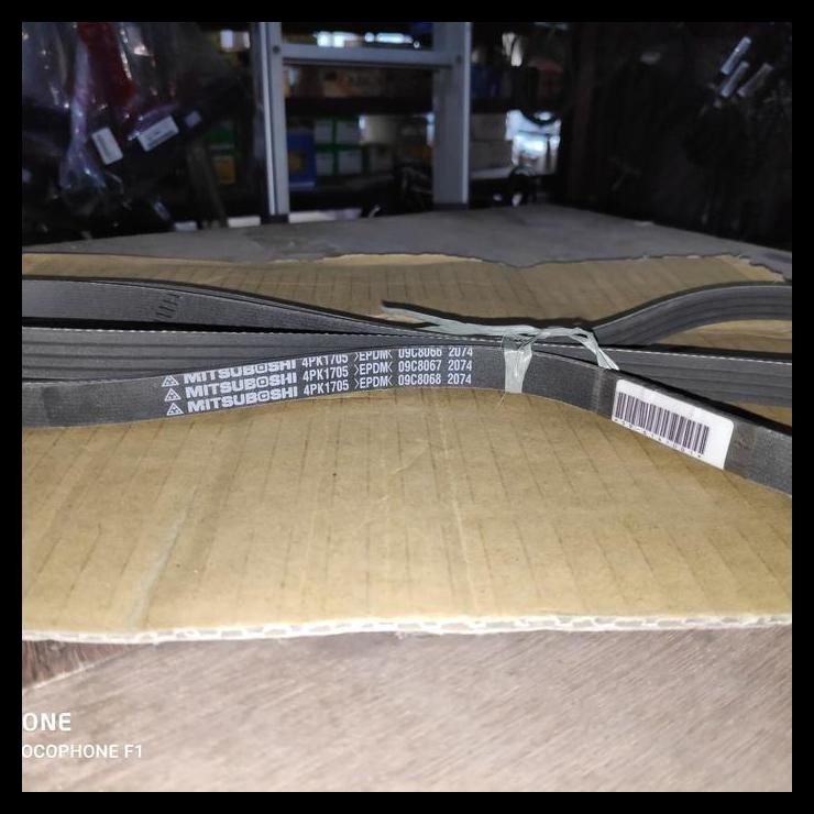 HOT DEAL MITSUBOSHI FAN BELT 4PK1705 EPDM TALI KIPAS FANBELT 4PK 1705 SIRION 