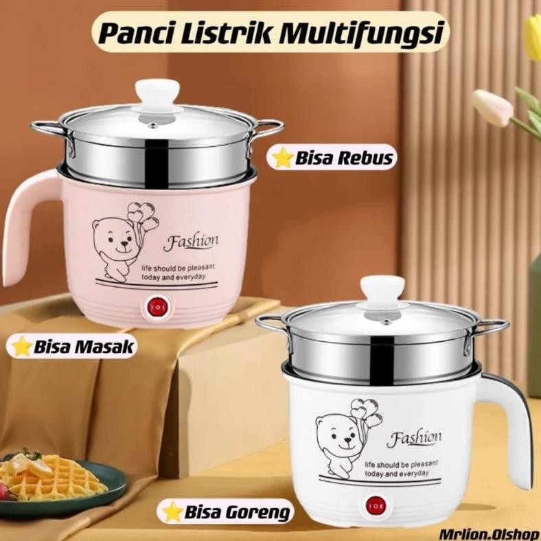 Boom Sale - Panci / Wajan Listrik Mini Fashion New Electrik 18Cm Panci Kukus