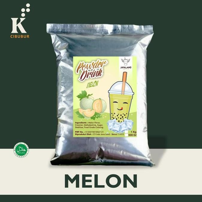 

Original Javaland Bubuk Minuman Rasa Melon 1kg - Bubble Drink Powder Original Gula Asli