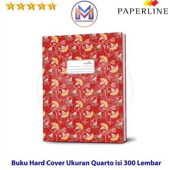 

Buku Hard Cover Paperline Quarto Isi 300 Lembar / Buku Kwarto