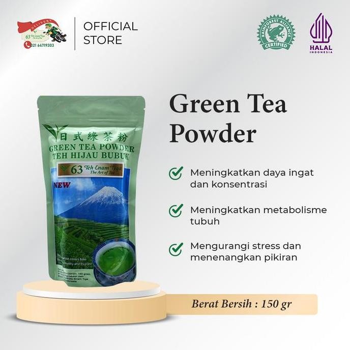 

Original Teh 63 Green Tea Powder Bubuk Teh Hijau Asli Jepang Matcha Grade